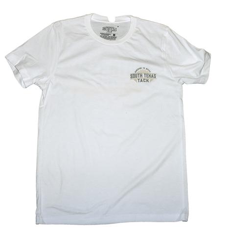 South Texas Tack White Ribbon Men's T-Shirt 